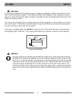 Предварительный просмотр 9 страницы Pearl PA10SDG Series Owner'S/Operator'S Manual