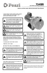 Pearl THOR 10 Installation And Operating Instructions preview