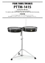 Pearl Travel Timbales Instruction Manual preview