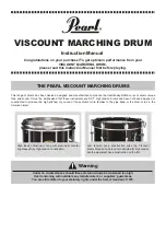 Pearl VISCOUNT Instruction Manual preview