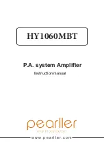 Preview for 1 page of Pearller HY1060MBT Instruction Manual