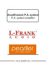 Pearller L-FRANK H Y7240M Manual preview