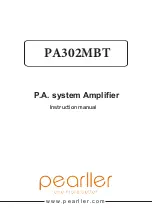 Preview for 1 page of Pearller PA302MBT Instruction Manual