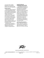 Preview for 4 page of Peavey 112PS Specification Sheet