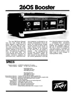 Peavey 260S Specifications предпросмотр