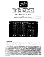 Preview for 1 page of Peavey 601R Operating Manual