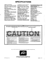 Preview for 6 page of Peavey 601R Operating Manual