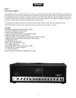 Предварительный просмотр 4 страницы Peavey 6534 plus Operating Manual