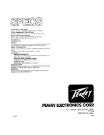 Preview for 8 page of Peavey 800 Booster Owner'S Manual