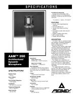 Preview for 1 page of Peavey AAM 350 Specifications