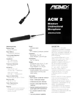 Peavey ACM-2 Specifications preview