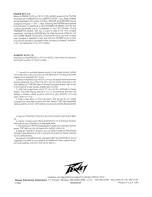 Предварительный просмотр 9 страницы Peavey AddVerb II User Manual