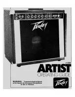 Предварительный просмотр 1 страницы Peavey Artist V T Series Operating Manual