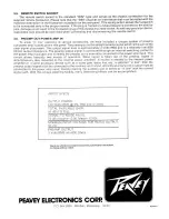 Предварительный просмотр 4 страницы Peavey Artist V T Series Operating Manual