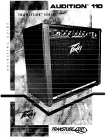 Предварительный просмотр 1 страницы Peavey Audition 110 Operating Manual