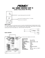 Peavey AUX-5 Manual предпросмотр