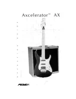 Peavey Axcelerator Axcelerator AX Operating Manual preview