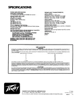 Предварительный просмотр 4 страницы Peavey Backstage User Manual