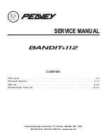Peavey Bandit 112 Service Manual preview