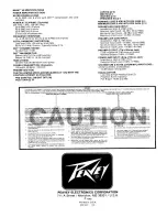 Preview for 4 page of Peavey BASIC 40 Operating Manual