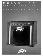 Предварительный просмотр 1 страницы Peavey Bravo 112 Manual