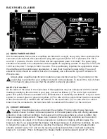 Предварительный просмотр 5 страницы Peavey CA-A540B Operating Manual