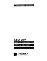 Предварительный просмотр 1 страницы Peavey CEQ 28R Operating Instructions Manual