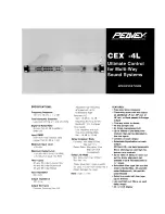 Peavey CEX 4L Specifications предпросмотр