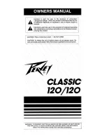 Peavey Classic Series 120/120 Owner'S Manual предпросмотр