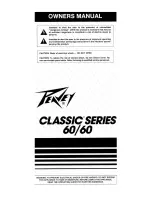 Предварительный просмотр 1 страницы Peavey Classic Series 60/60 Owner'S Manual