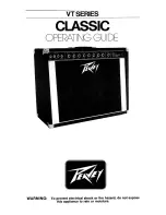 Предварительный просмотр 1 страницы Peavey Classic VT Series Operating Manual