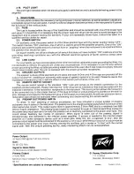 Предварительный просмотр 4 страницы Peavey Classic VT Series Operating Manual