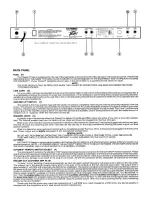 Предварительный просмотр 5 страницы Peavey Classic VTX Series Operating Manual