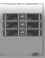 Предварительный просмотр 1 страницы Peavey CS 3000 Owner'S Manual