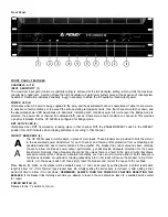 Предварительный просмотр 4 страницы Peavey CS 3000G Operating Manual