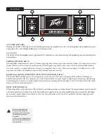 Preview for 5 page of Peavey CS 4000 Operating Manual