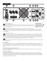 Preview for 6 page of Peavey CS 4000 Operating Manual