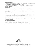 Preview for 10 page of Peavey Dark Matter DM 115 Sub Operating Manual