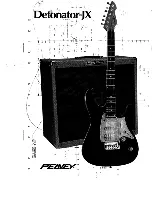 Предварительный просмотр 1 страницы Peavey Detonator JX Operating Manual