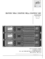 Peavey DIGITOOL LIVE Operating Manual предпросмотр