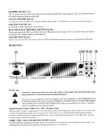 Preview for 4 page of Peavey DPB Head Operating Manual