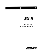 Peavey DPM SX II User Manual preview