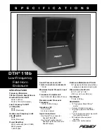 Peavey DTH 118b Specifications preview