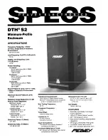 Peavey DTH S2 Specifications preview