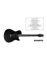 Preview for 2 page of Peavey Ecoustic User Manual