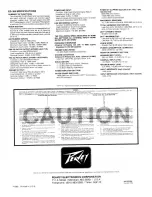 Предварительный просмотр 4 страницы Peavey ED-300 Operating Manual