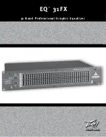 Peavey EQ 31FX Owner'S Manual предпросмотр