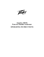 Peavey EUROSYS 10PM Operating Instructions Manual preview