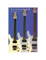 Peavey Firenza AX Operating Manual предпросмотр