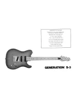 Preview for 2 page of Peavey Generation S-3 Operating Manual